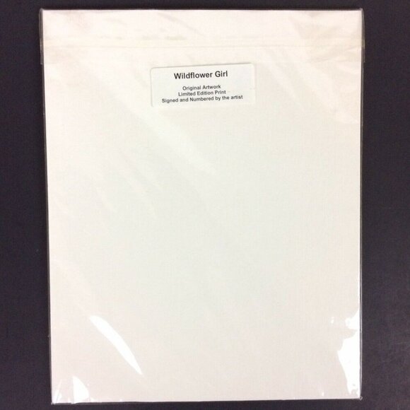 Wildflower Girl Signed & Numbered Limited Edition Print By Artist Elain - Picture 2 of 6